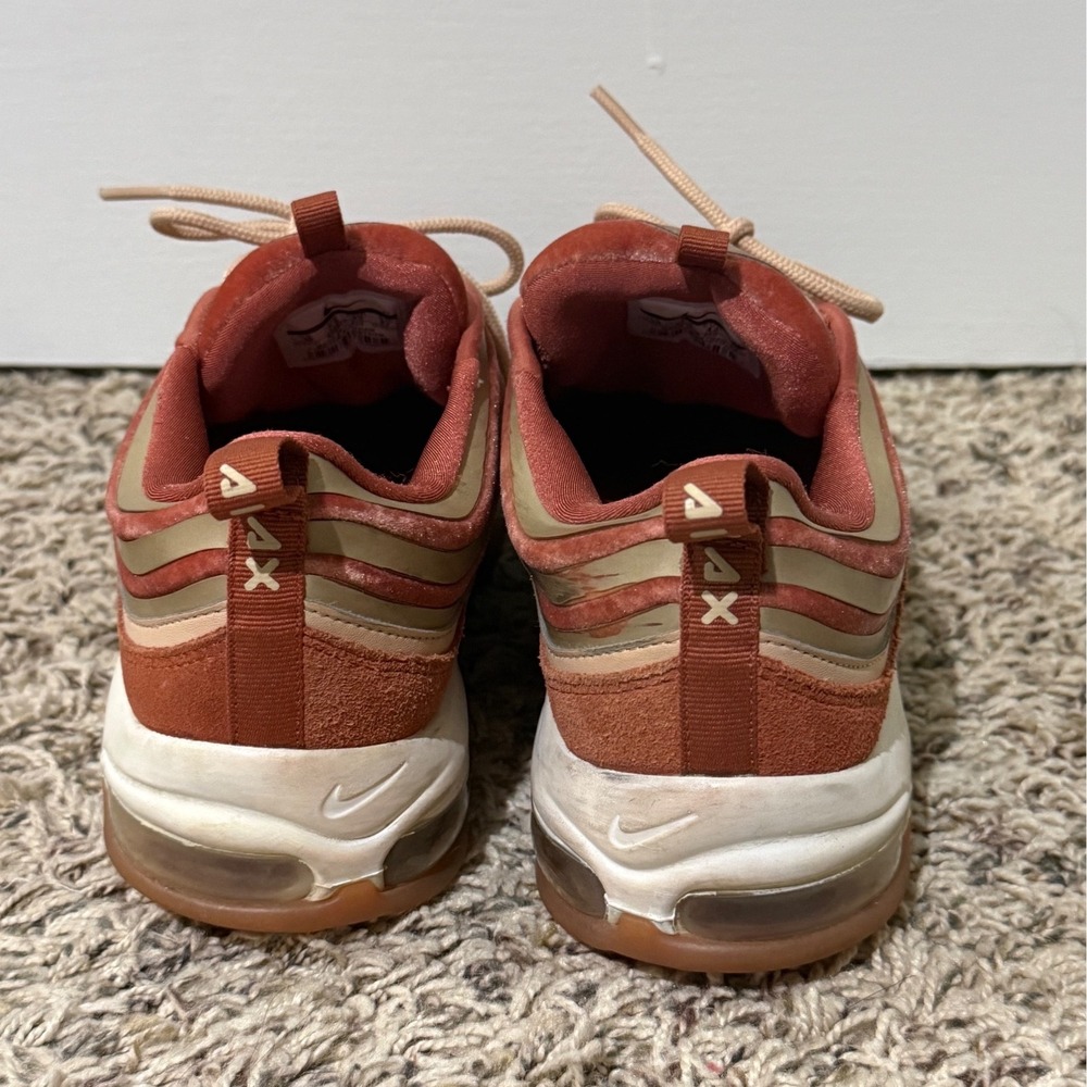 Nike Air Max 97 LX Velvet Dusty Peach Bio Beige AH6805-200 Womens 10 - Picture 3 of 5